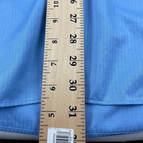 Perry Ellis Portfolio Button Up Shirt Mens Large 16/16.5 36/37 Classic Fit Blue - Picture 6 of 8